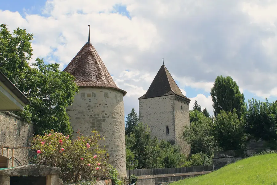 The old town of Estavayer-le-Lac