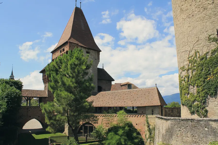 Estavayer-le-Lac, the medieval town on the lake's south shore