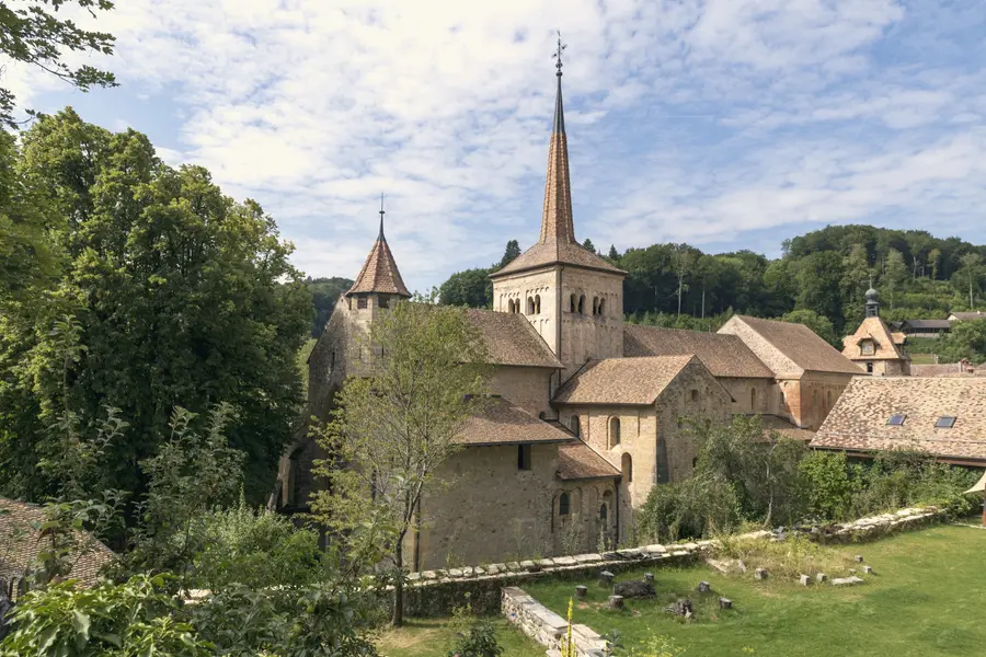 The Abbey of Romainmôtier, one of Switzerland's oldest Romanesque churches