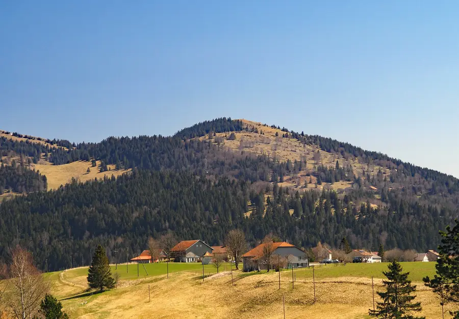 La Chaux de Sainte-Croix and Le Cochet, above the music-box town