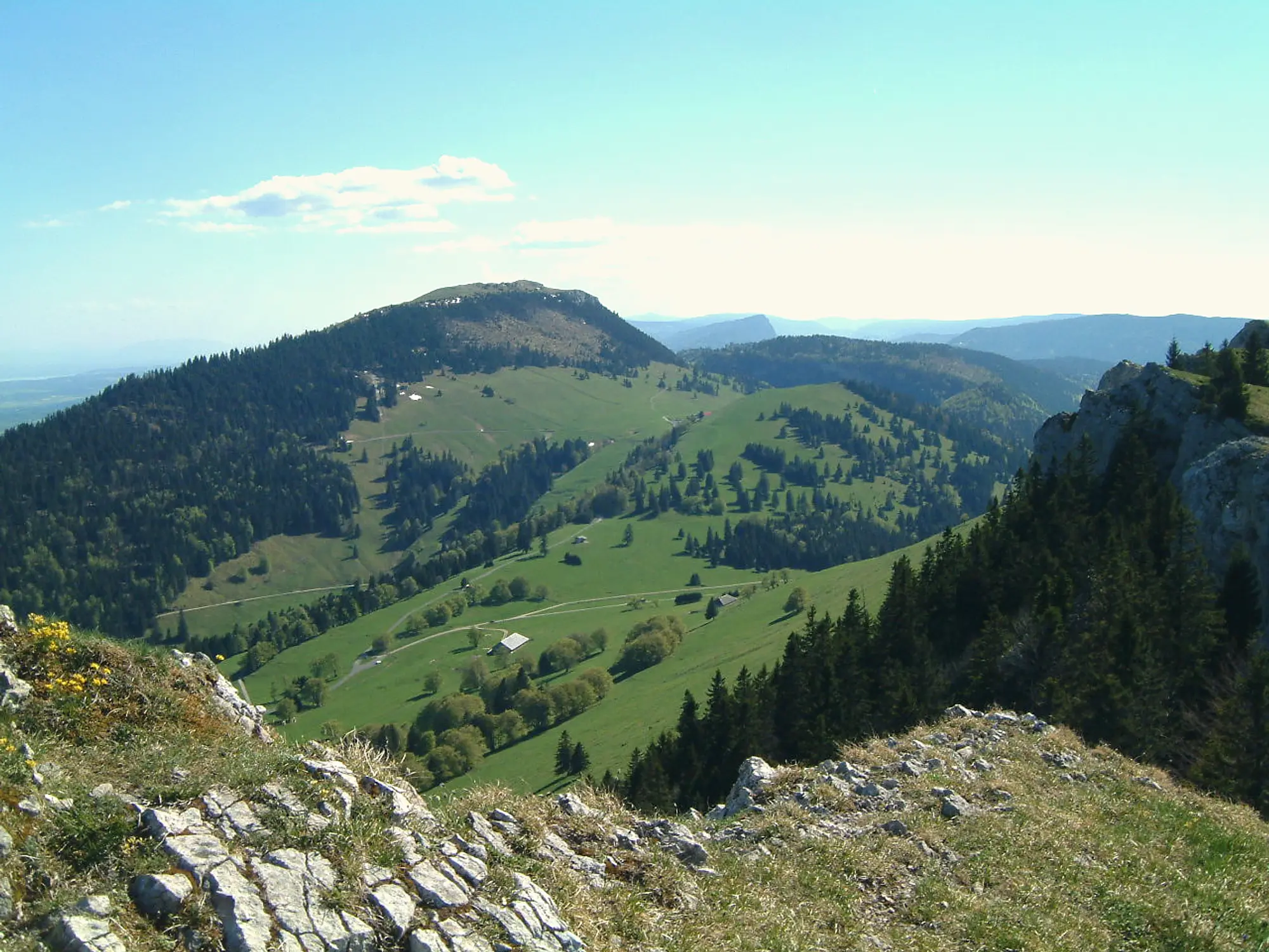Le Suchet, a Jura summit above the Yverdon plain