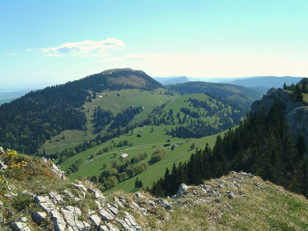 Le Suchet, a Jura summit above the Yverdon plain